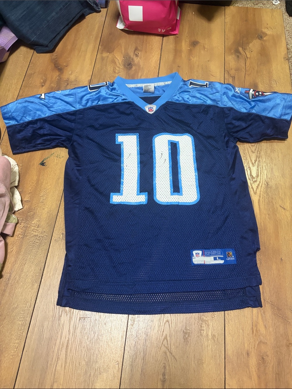 NFL Youth Navy and Light Blue #10 Football Jersey